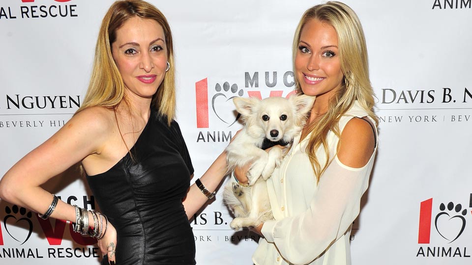 Two beautiful celebrities at the “Makeovers for Mutts” gala fundraiser