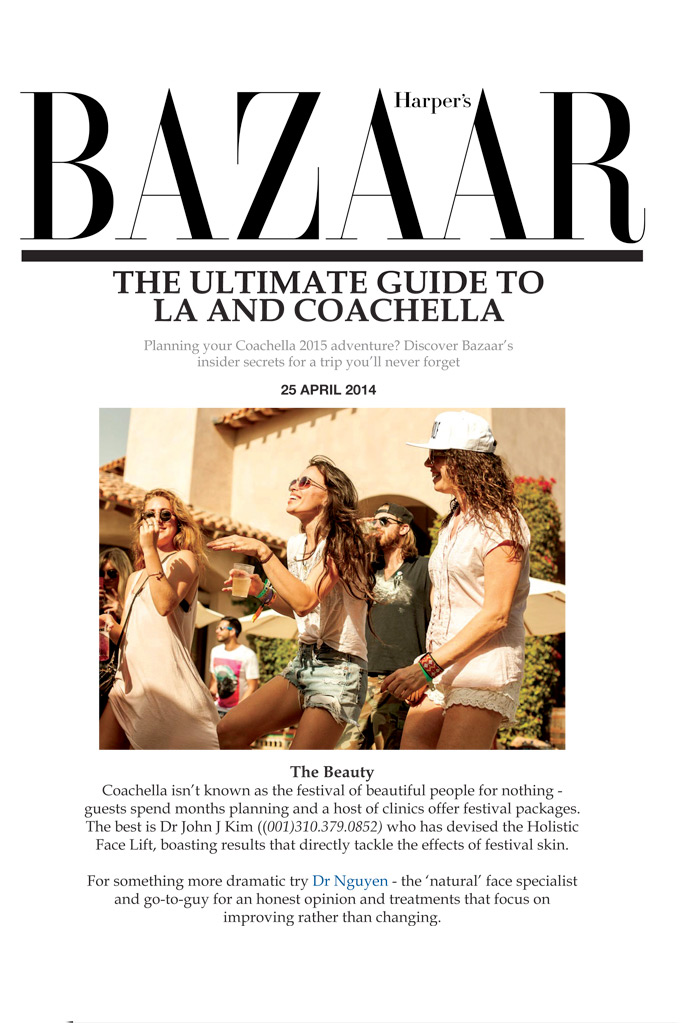 Bazaar Magazine featuring Davis B. Nguyen, M.D.