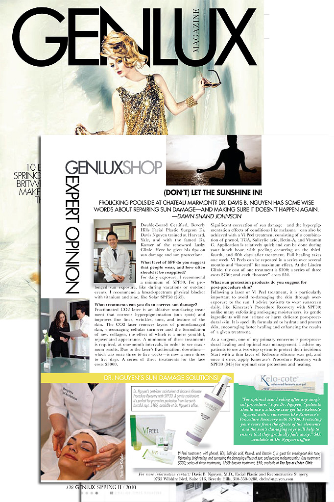 Genlux Magazine featuring Davis B. Nguyen, M.D.