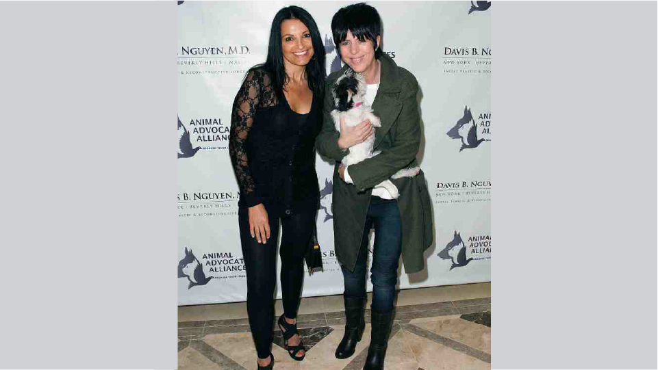 Diane Warren and Katherine Narduci at Dr. Nguyen's charity event.